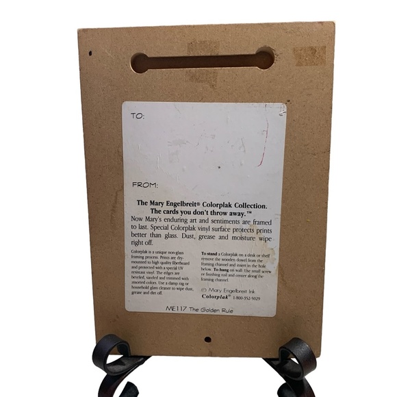 Mary Engelbreit Do Unto Others Colorplak Card Wall Hanging 8.5" x 6.25" - Picture 4 of 7